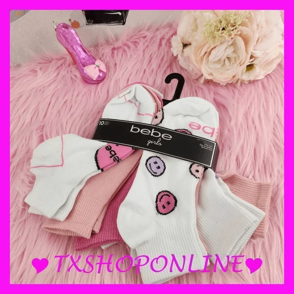 💗🧦{Bebe} girls 10 pack socks🧦💗 NWT